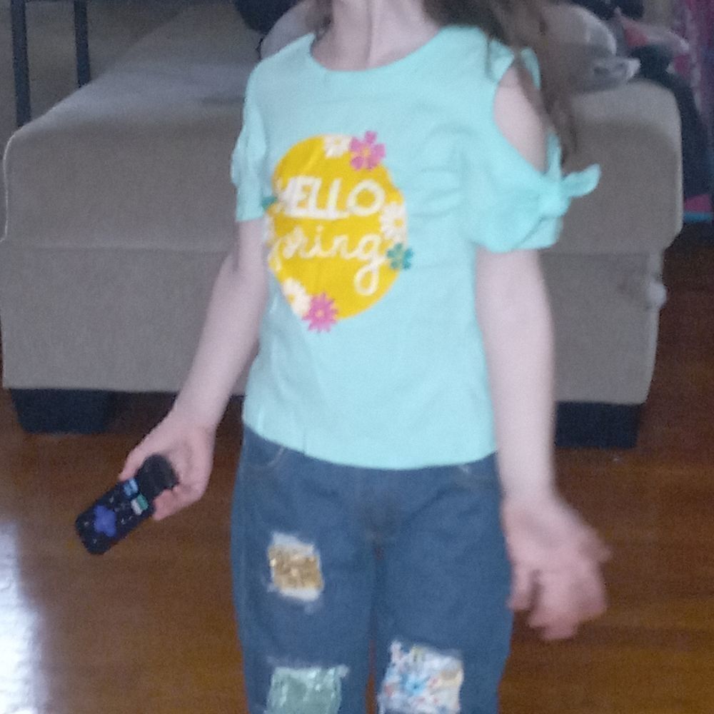 Hello Spring Kids Bermuda Denim Set - Picture 8 of 8